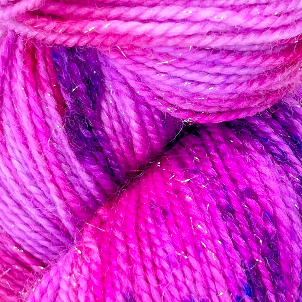 Cherry Bomb Sparkle Sock Yarn