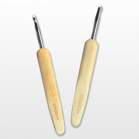 ChiaoGoo Bamboo Metal Head Crochet Hook