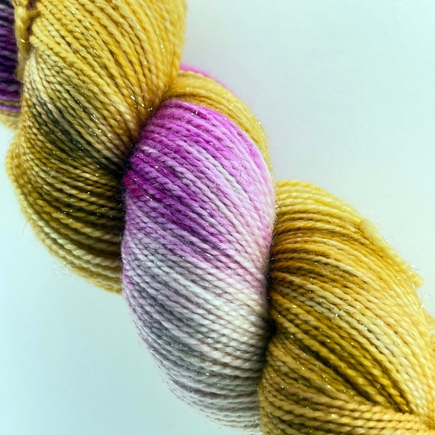 Gingerbread Snowflake Sparkle Sock Yarn