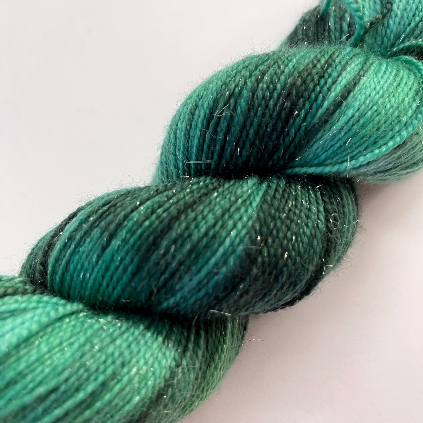 Glossy Leaves Sparkle Sock Yarn