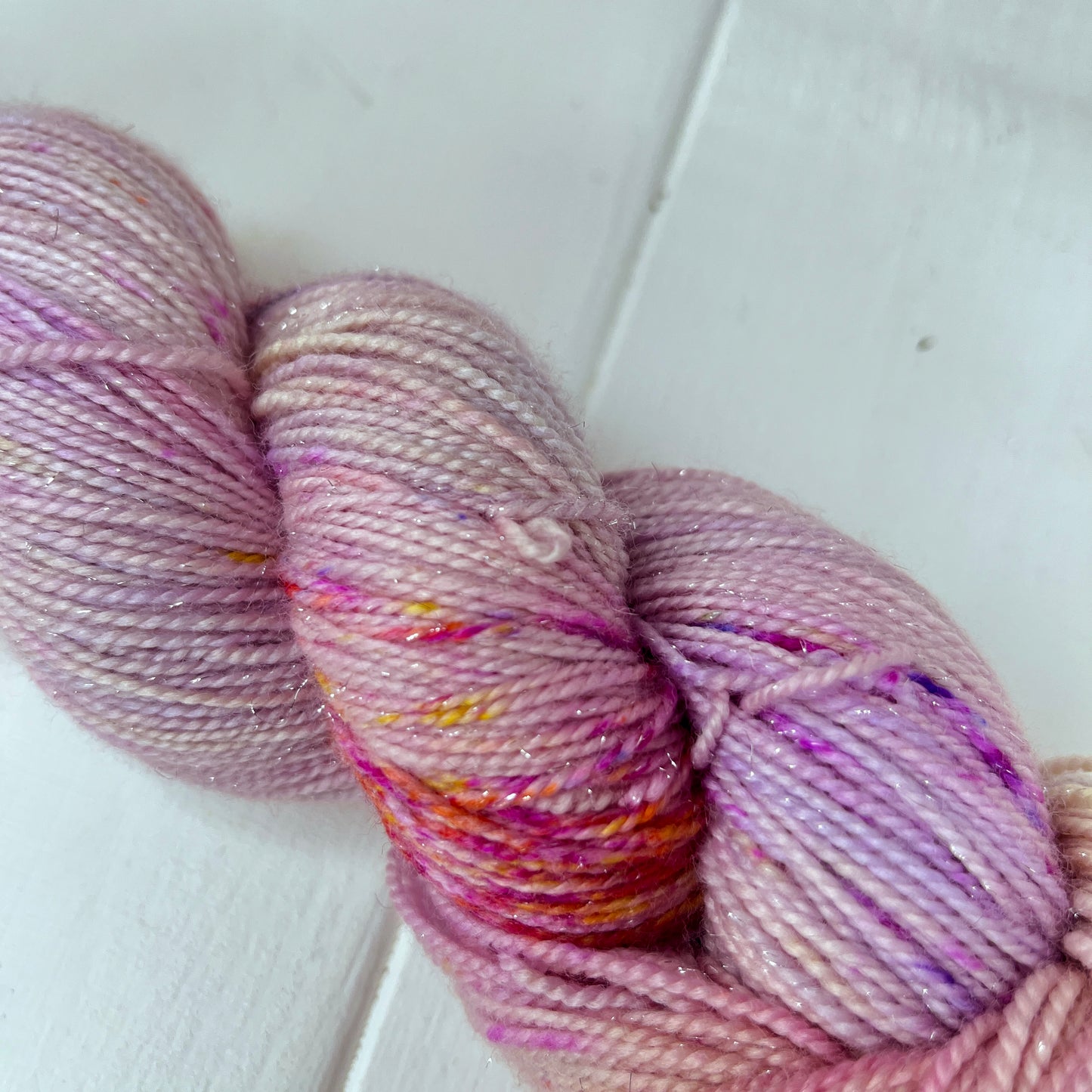 Frosty Sunset Sparkle Sock Yarn