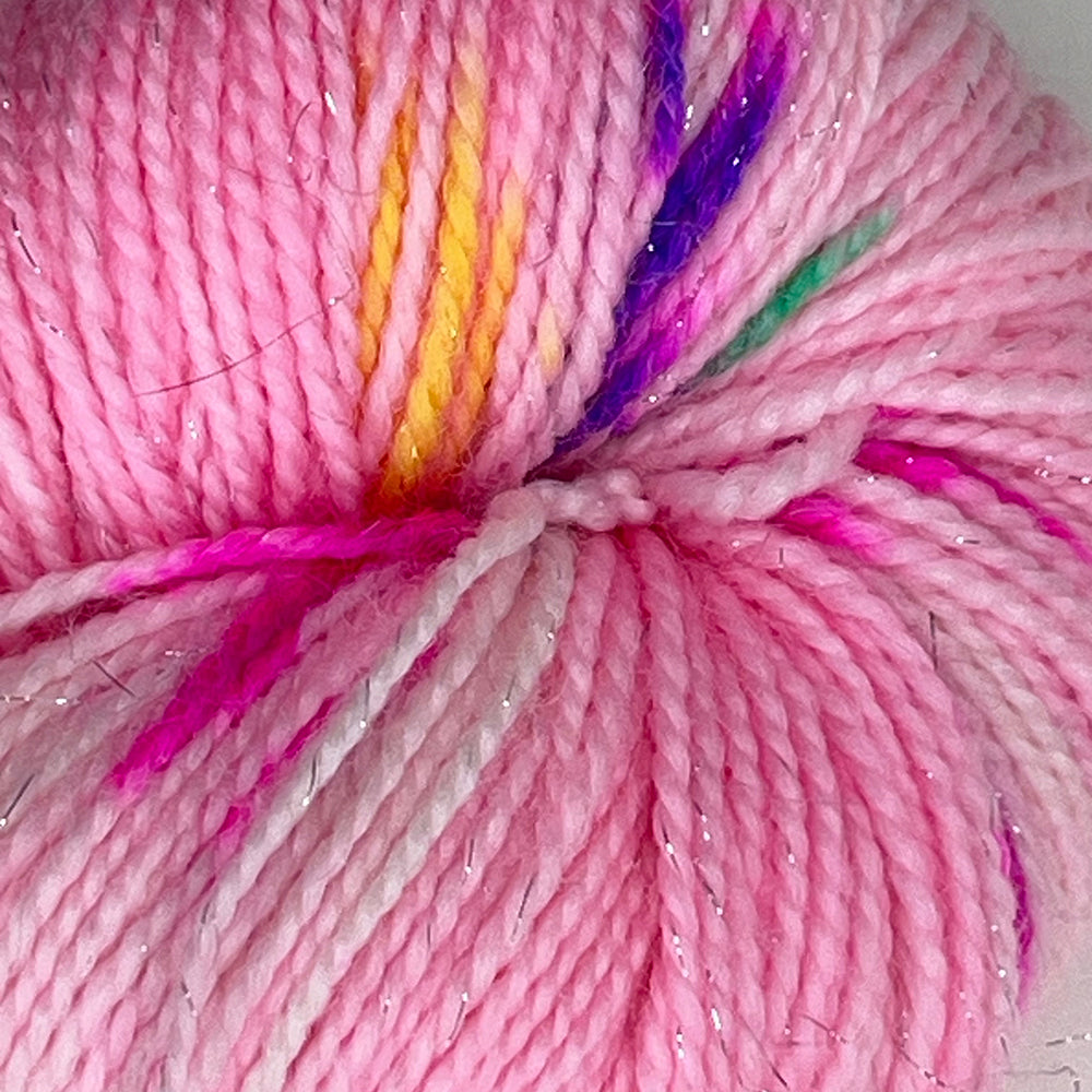 Pastel Neon Princess Sparkle Sock Yarn