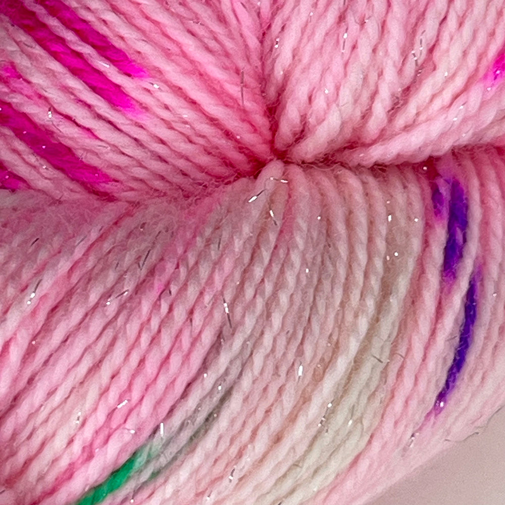 Pastel Neon Princess Sparkle Sock Yarn