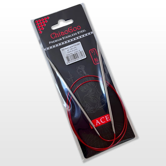 ChiaoGoo 32" Red Lace Circular Knitting Needles