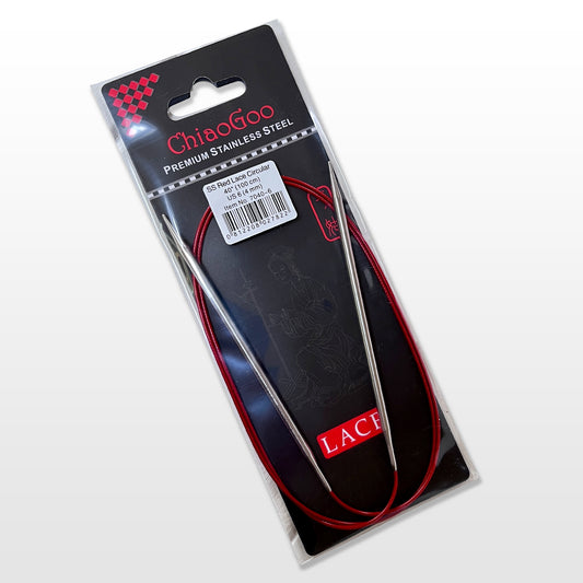 ChiaoGoo 40" (100 cm) Red Lace Circular Knitting Needles