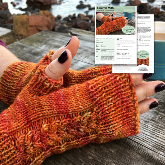 Squirrel Mitts Knitting Pattern