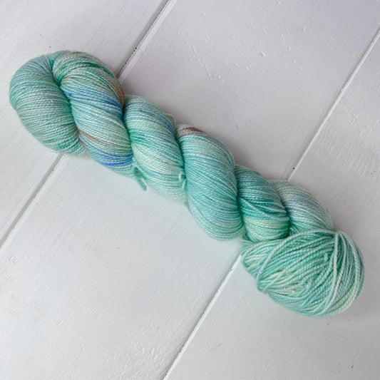 Robin's Egg Sparkle Sock Yarn