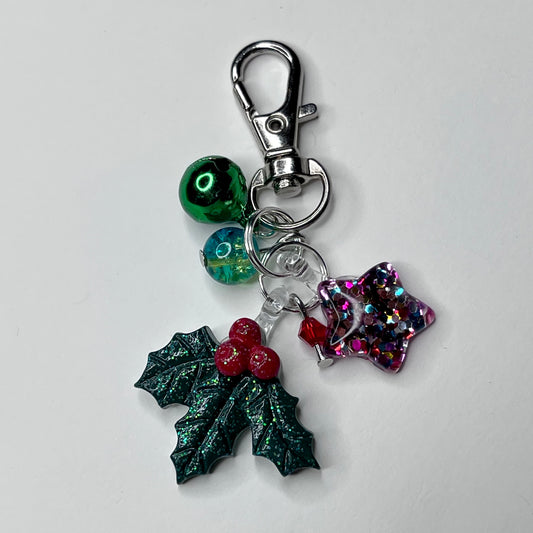 Jolly Holly Project Bag Charm