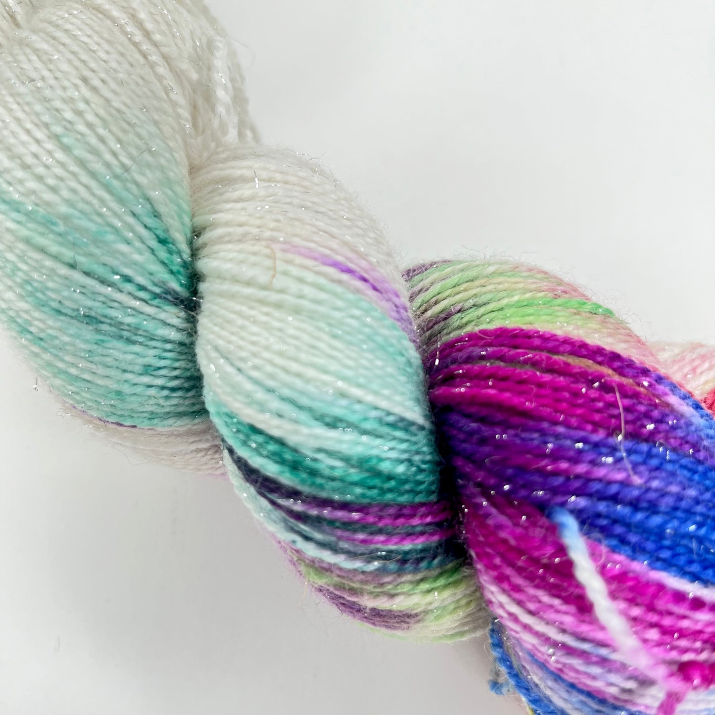 Lambkin Through the Snow Sparkle Sock Yarn