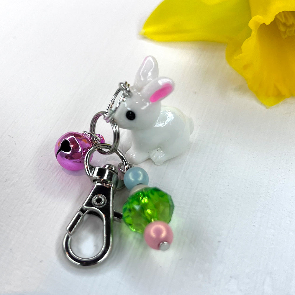 Spring Bunny Project Bag Charm