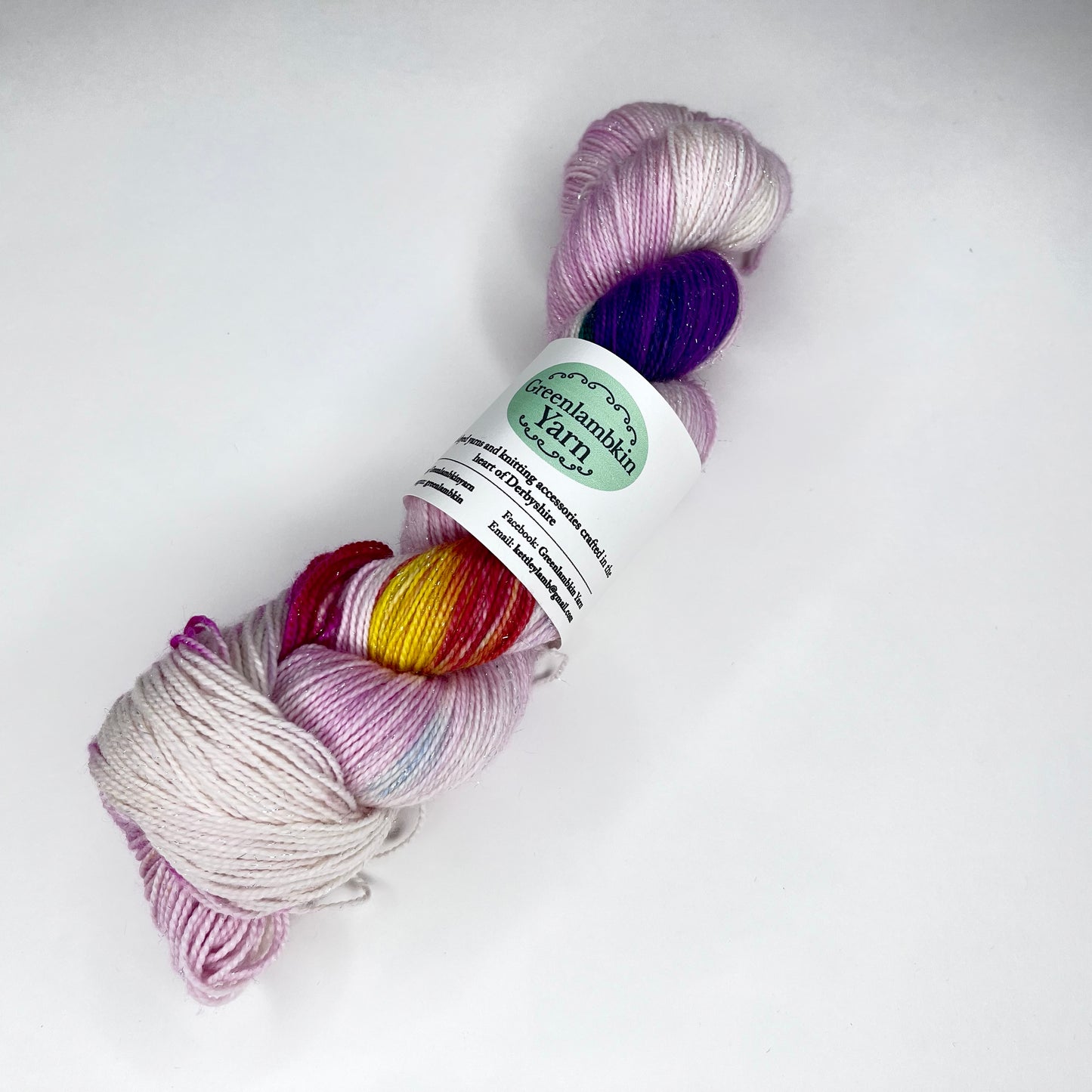 Sugar Plum Fairy Sparkle Sock Yarn