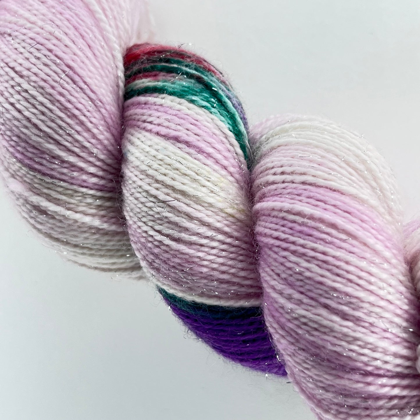 Sugar Plum Fairy Sparkle Sock Yarn